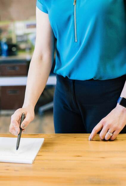 A Tribotech engineer works on a new product.